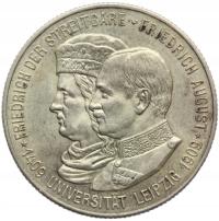 2 MARKI KAISERREICH SAKSONIA 1909 UNIWERSYTET LIPSK Nr.10