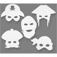 Пиратские бумажные маски 16 шт.