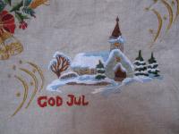 RĘCZNY HAFT WIELKI OBRUS + DRUGI