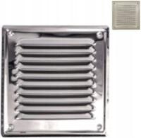 KRATKA WENTYLACYJNA 20x20 Z SIATKĄ SKOŚNA NIERDZEWNA KOMINOWA METALOWA