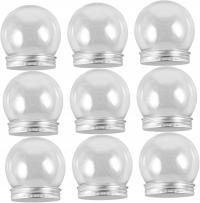 16 Szt Plastikowe - Puste Kule Do Rzemieślnicze Kule Śnieżne Ozdoby Kuliste