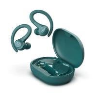 Słuchawki bezprzewodowe dokanałowe JLab Sport Morski zielone etui powerbank