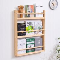 Drewniany regał ścienny na książki | M04