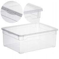 Коробка для хранения с крышкой 10 л CLEAR