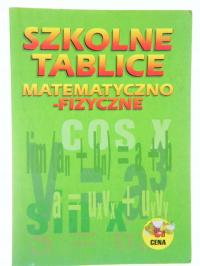 SZKOLNE TABLICE MATEMATYCZNO-FIZYCZNE