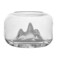 Mini przezroczysta miska na ryby Szklany zbiornik akwariowy Krewetki Mała miska Betta Goldfish