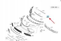 Mercedes-Benz OE A2228850121 mocowanie ślizg zderzaka