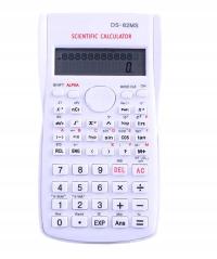 Biały Kalkulator Naukowy 2 liniowy 240 Funkcji Szkolny