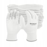 Rękawice forint poli białe 12 par