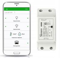 WiFi PRZEKAŹNIK PRZEŁĄCZNIK STEROWANY WIFI SONOFF BASIC Wgrany Softu SUPLA