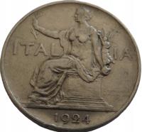 [D1136] Włochy 1 lir 1924