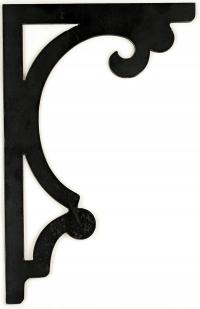 Kątownik Wspornik ozdobny Element dekoracyjny cięty CNC / 300 x 460 x 3mm /