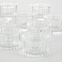 Świeczniki Szklane przezroczyste do dekoracji 5,4x3,8cm Zestaw 12szt