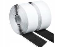 RZEP z KLEJEM Samoprzylepny 5cm 50mm 5m + 5m Kompletu obu Stron CZARNY