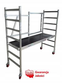 Шарнирные алюминиевые ходовые леса AKSO Easy выс. рабочая 3М