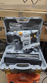 Młotowiertarka Titan 1500W 8j SDS plus + zestaw wierteł nr2