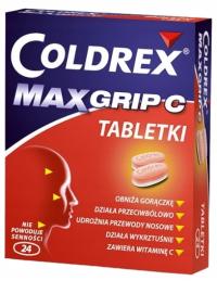 Coldrex MaxGrip C grypa przeziębienie 24 tabletki