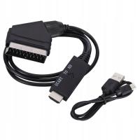 KONWERTER AV SCART DO HDMI 720P 1080P 60Hz DO KONSOLI WIREWAY WW420303 1m