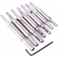 Wiertła samogwintujące rdzeniowe zestaw 7 szt. stalowy zawias Falon-Tech