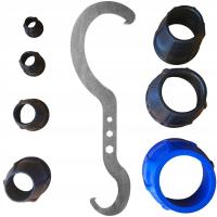 Универсальный металлический гаечный ключ для отвинчивания штуцеров трубы PE 16-75 м