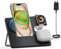 Bezprzewodowa ładowarka magnetyczna 3w1 - do iPhone, Apple Watch, AirPods