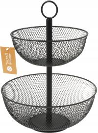 КОРЗИНЫ ФРУКТОВ Корзина сервировочная подставка ЧАША 2 уровня БОЛЬШОЙ