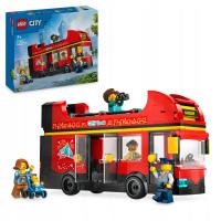 CZERWONY PIĘTROWY AUTOBUS WYCIECZKOWY LEGO CITY MIASTO 60407