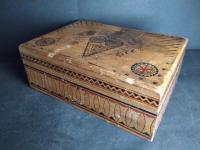 ANK STARA DREWNIANA SZKATUŁKA duża