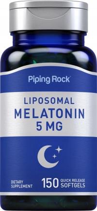 PipingRock Melatonina 5mg LIPOSOMALNA 150 kapsułek