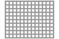 Перфорированный лист 1000 x 2000 INOX Gr. 1 мм Qg 10-15 ушко квадрат 10 мм