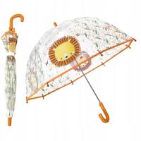 Parasol przeciwdeszczowy Dziecięcy Parasolka przezroczysta SASSI Lew