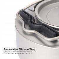 TOMSHOO 600 ml / 1000 ml tytanowa herbata Kettle Lekki kemping Kettle 4C