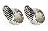 Гудок звуковой сигнал хром 12V 110db 410/510 Гц 2 шт Amio