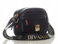 MONNARI Zgrabna torebka listonoszka na szerokim logowanym pasku