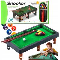 MINI BILARD STÓŁ BILARDOWY GRA ZESTAW DLA DZIECI SNOOKER BILE KIJE