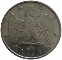 [D00953] Włochy 1 lira 1940