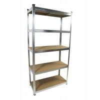 Regał METALOWY magazynowy 150x75x30 warsztatowy 5 półek MOCNY garaż 875kg