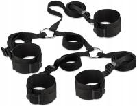 КОМПЛЕКТ НАРУЧНИКОВ ДЛЯ РУК И НОГ С РЕМНЯМИ BDSM