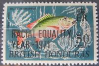 Honduras kolonia brytyjska stary znaczek z nadrukiem (6/10