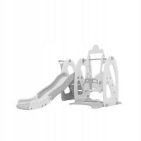 Zjeżdżalnia dziecięca z huśtawką i koszem dla dzieci inSPORTline Nebelino