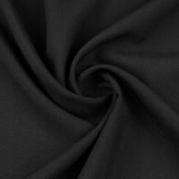 Ткань Панама черный цвет 0,5 мб гладкий швейный материал 150 см