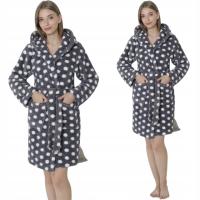 Morella szlafrok damski przed kolana z kapturem