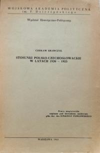 Польско-чехословацкие отношения 1920-1923 Кравчик