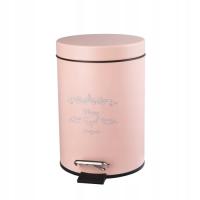 Bisk Nice педаль корзина 3L розовый 06750