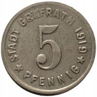 266. Niemcy, Grafrath - 5 fenigów - 1919r. - notgeld