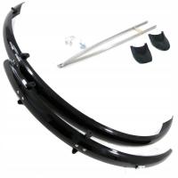 BŁOTNIKI 26″ WINYLOWE PRZÓD + TYŁ 53 MM ORION CZARNE + CHLAPACZ