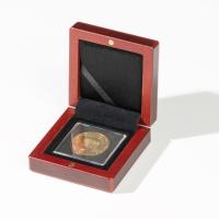 Mahoniowe etui VOLTERRA Leuchtturm na jedną (1) monetę w kapslu QUADRUM