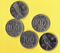 KOREA 100 WON 2011 r.