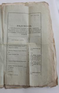 Депутат дров, свечей и соломы для полка 1843 г.