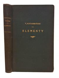 KOTARBIŃSKI - Elementy teorji poznania, logiki formalnej i metodologji 1931